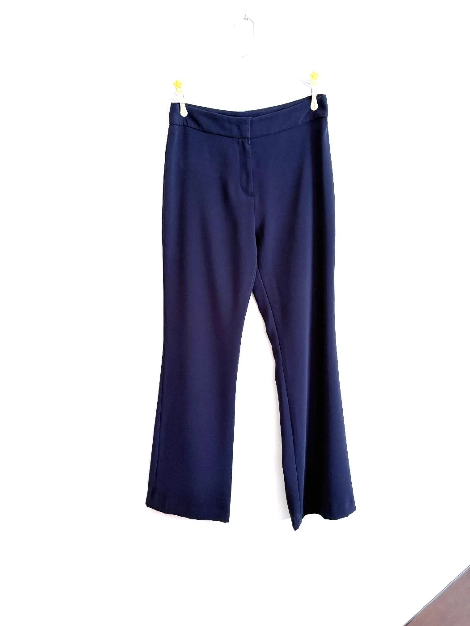 C&A Dark Blue Straight Leg Trousers – Zip & Double Hook Closure – Size 38 – photo 5